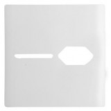 Placa 4x4 1 Interruptor + 1 Tomada - Novara Branca Brilhante 